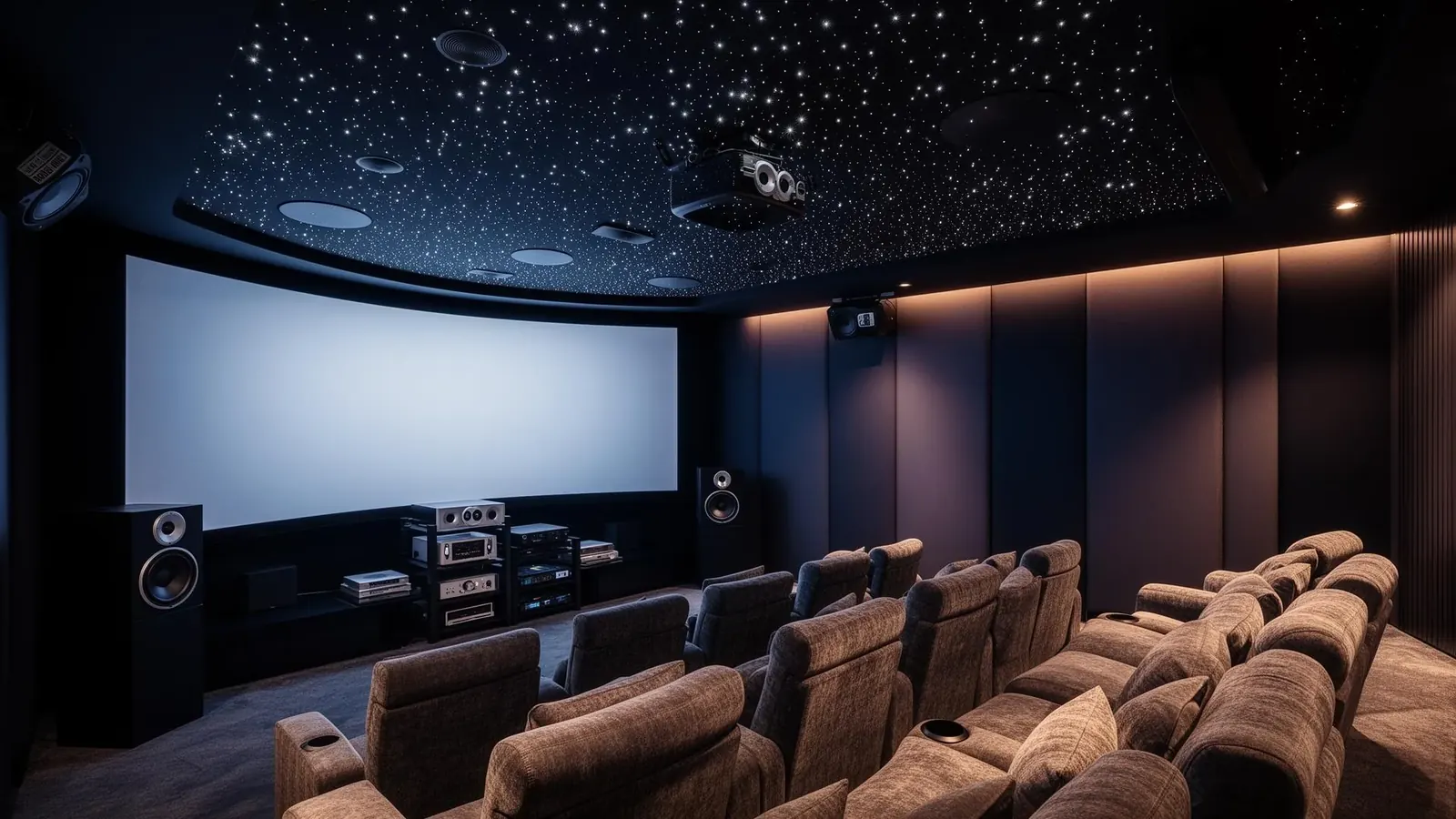 Cinema Room — premium AV solution by LiveInSmart Hyderabad & Vijayawada