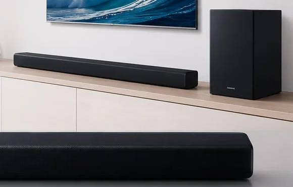 Samsung HW-T42E/XL 2.1 channel soundbar and wired subwoofer