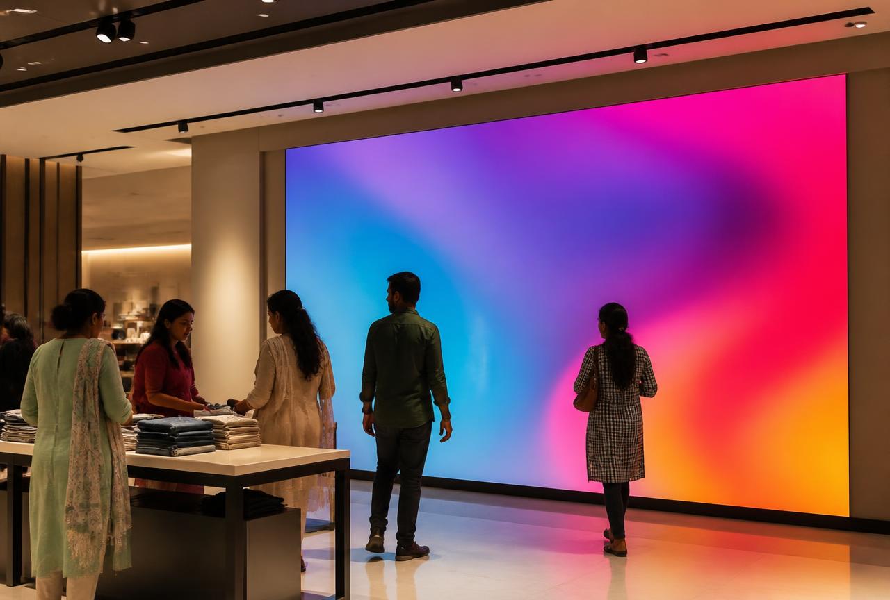 Active LED digital signage display